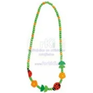 Rotaslieta koka krelles Bino Necklace Ladybug 9989
