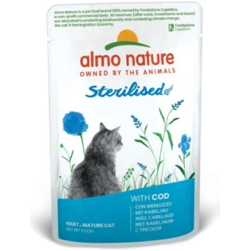 Almo Nature Cat Holistic Sterilised Cod konservi k