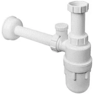 Butelītes sifons McAlpine 5/4" DN32 ar gaisa piepl