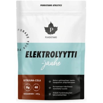 Puhdistamo electrolyte powder, lemon cola, 240 g (