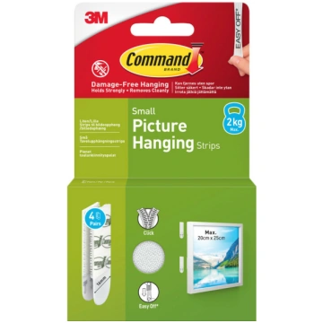 3M Command Strips Small 4pcs, white | 7100337181 |