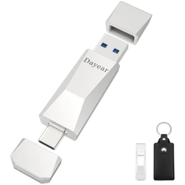 USB C zibatmiņas disks, Dayear 128GB Memory Stick 