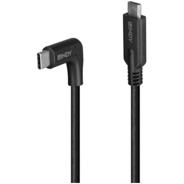 Lindy 1.5m USB 3.2 Type C Cable, 90° Right Angle, 