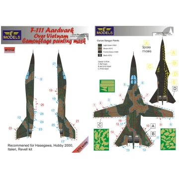 F-111 Aardvark Over Vietnam Camouflage Painting Ma