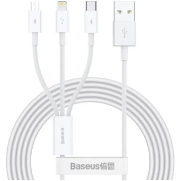 Baseus Premium 3-in-1 data transfer and charging c