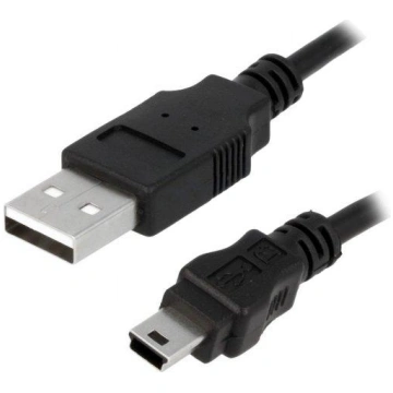 Cable; USB 2.0; USB A plug,USB B mini plug; nickel