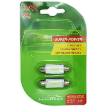 Auto spuldze C5W 41MM, led, balta krās., 12 V