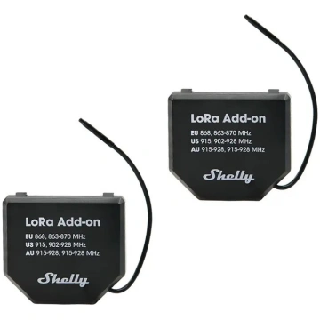 Komplekts ar 2 Shelly LoRa Add-on EU868 relejiem