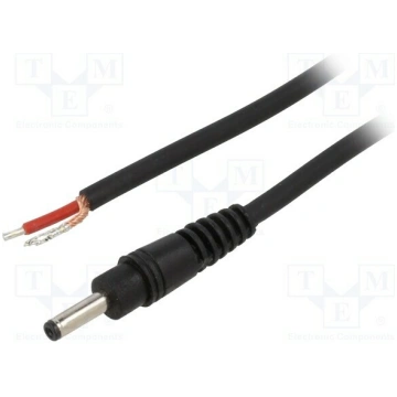 Cable; 1x1mm2; cables,DC 3,5/1,3 plug; straight; b
