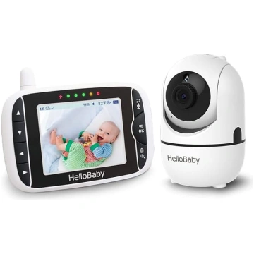 HelloBaby bērnu monitors ar kameru HB65, 3,2 collu