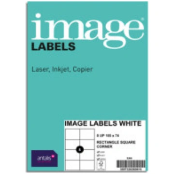 Image Labels, A4, 105x74 mm, 8 gab/loksnē, baltas,