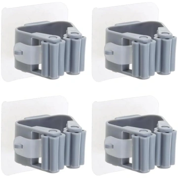4-Pack Mop un slotas turētājs Sienas siena Mount s