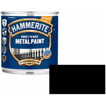 Hammerite PAINT HAMMERITE BLACK SATIN 250ML | 5011