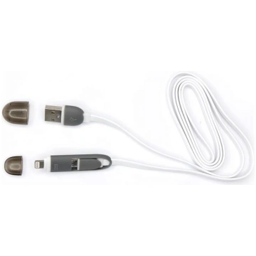 Sbox 2IN1W USB->Micro USB+IPH.5 M/M 1M white | T-M