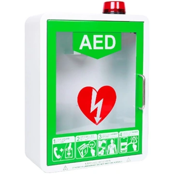 AED pirmās palīdzības AED defibrilatora skapis ar