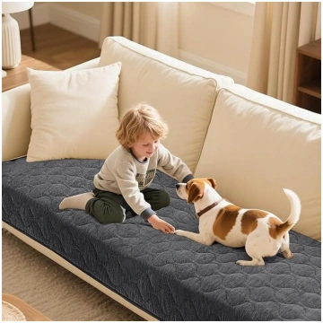 LINGKY Sofa Cover Soft Chenille Sofa Cover Washabl