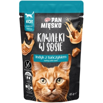 Pan Miesko Kawalki w sosie Indyk z tunczykiem (dor