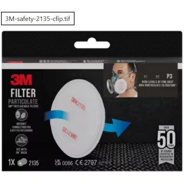 Putekļu filtrs 2135 pāris, apaļš, retail pack P3, 