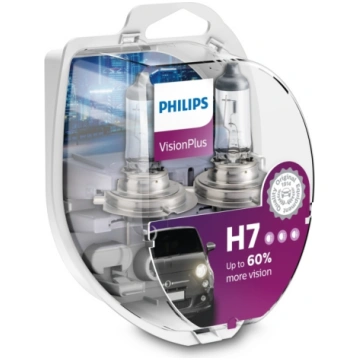 PHILIPS autospuldze H7 12V 55W Vision Plus +60%, 2