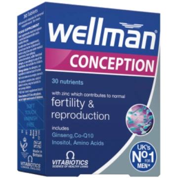 WELLMAN CONCEPTION tabletes, 30 gab. VITABIOTICS