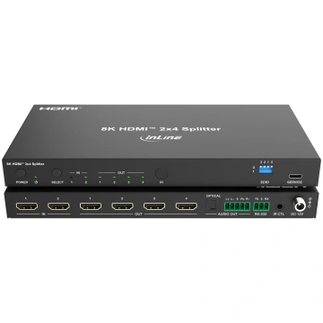 Pawonik InLine Registered Video Splitter 2x4 HDMI 