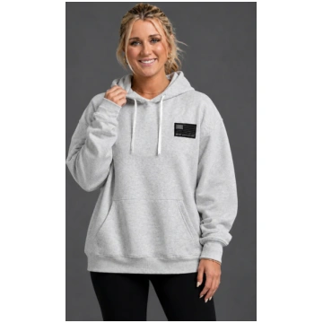 Fearless Fleece Flag Patch Boyfriend Hoodie (XX) X