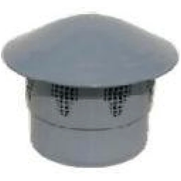 Ventilācijas caurule DN110 īsa, PP, pelēka Ventilā