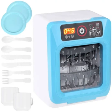 Automatic dishwasher washing machine with dishes +