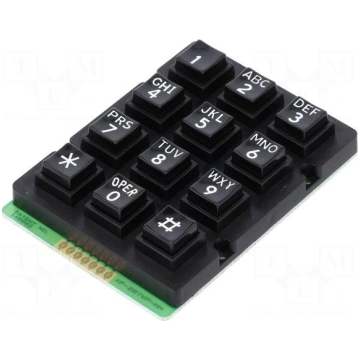 Keypad: plastic | No.of butt: 12 | none | plastic 