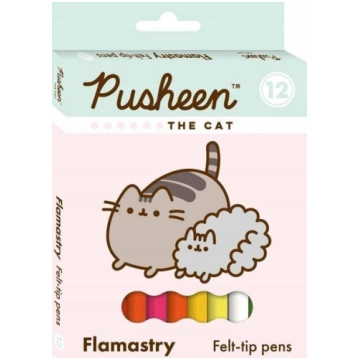 Bambino marķieri Pusheen, 12 krāsas