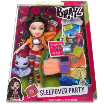 BRATZ Lelle ar aksesuāriem SLEEPOVER PARTY - JADE 