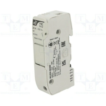 Fuse holder; 8x32mm; for DIN rail mounting; 25A; 4