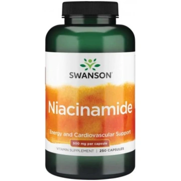 SWANSON Niacinamide 500mg Energy and Cardiovascula