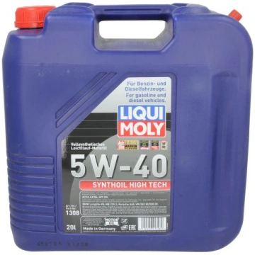 Motoreļļa 5W40 20l Synthoil High Tech LIQUI MOLY