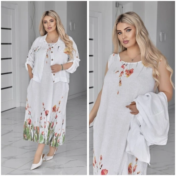 LIA22977 Divdaļīgs lina komplekts