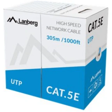 Lanberg bulk cable - 305 m - blue, RAL 5012 LCU5-1