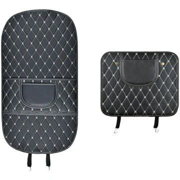 Protective leather mat for car seat anti-kick with