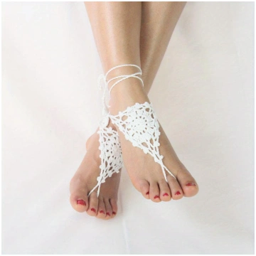 Crochet Barefoot Sandals Anklet Barefoot Sandles F