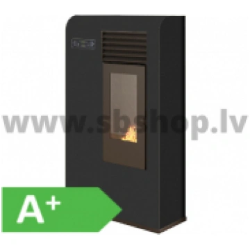 Granulu kamīns Eva Calor ZITA SLIM 7.5kW melns 901