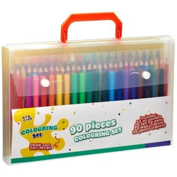 Zīmēšanas komplekts 90 gab. Art & Craft – krāsošan