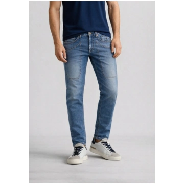 Jeckerson Jeans Cinque Tasche Slim Con Toppa Uomo 