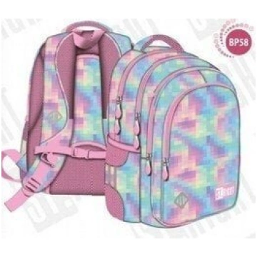 St.right mugursoma 4 nodalījumi Pastel Pixels meit