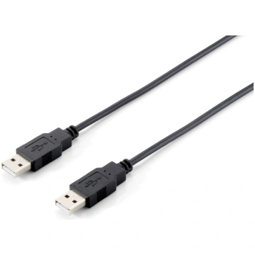 Kabelis USB2.0 TypeA, M/M, 3.0m, melns, Equip | 12