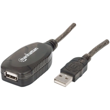 Manhattan USB-A to USB-A Extension Cable, 20m, Mal