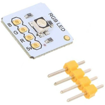 Module robotics: LED; 3.3÷5VDC; 13x13mm; Colour: R