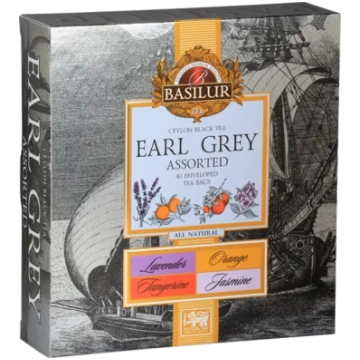 Melnā tēja BASILUR EARL GREY Assorted 40 EN