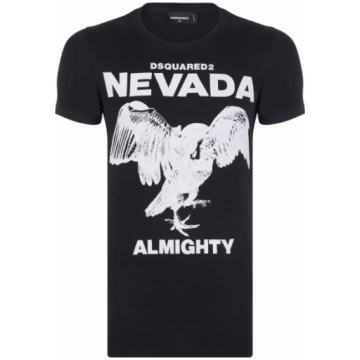 Dsquared2 t-krekls Printed Cotton-Jersey Nevada Bl