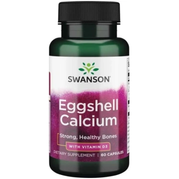 SWANSON olu čaumalu kalcijs ar D3 vitamīnu (60 kap