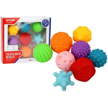 LEANToys sensoro bumbiņu komplekts, 8 gabali, dažā