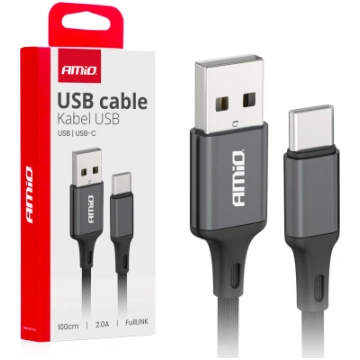 Telefona lādēšanas vads 2A 1m USB typeC - USB type